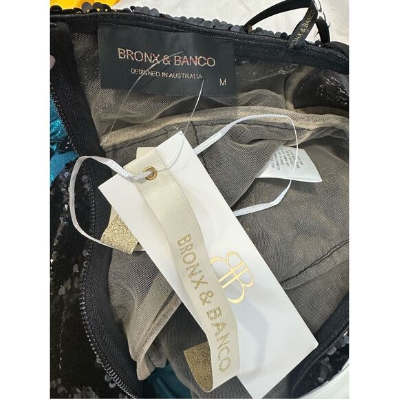 Bronx and Banco Wednesday Sequined Halterneck Minidress Size M $750 - Picture 12 of 13